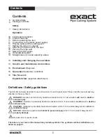 Preview for 5 page of eXact PipeCut 220E Operating Instruction