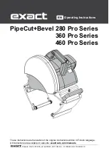 eXact Pipecut 280 Pro Series Operating Instructions Manual предпросмотр