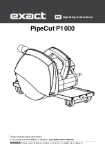 Предварительный просмотр 1 страницы eXact PipeCut P1000 Operating Instructions Manual