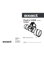 eXact PipeCut V1000 Operating Instructions Manual preview