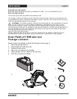 Предварительный просмотр 8 страницы eXact PipeCut V1000 Operating Instructions Manual