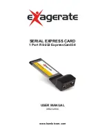 Предварительный просмотр 1 страницы Exagerate XRS232EXC User Manual