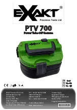 Preview for 1 page of Exakt PTV 700 Manual