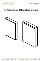 ExBrite JS-BAR-26-001 Installation And Operating Manual предпросмотр