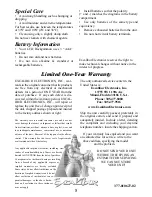 Preview for 8 page of Excalibur 377 Operating Manual