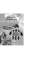 Excalibur ABC Sports Sports Master A04 Operating Manual preview