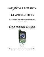 Excalibur AL-2030-EDPB Operation Manual preview