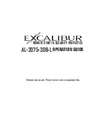 Preview for 1 page of Excalibur AL-2075-3DB-L Operation Manual