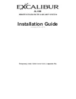 Excalibur AL-560 Installation Manual preview