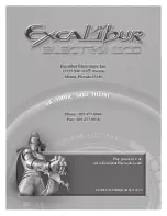 Предварительный просмотр 3 страницы Excalibur BBQ Grill User Manual