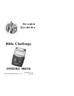 Excalibur Bible Challenge 479 Operating Manual preview