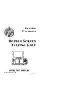 Excalibur DOUBLE SCREEN TALKING GOLF 383-2 Operating Manual preview