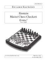 Excalibur Einstein Master Chess Checkers E951 User Manual предпросмотр