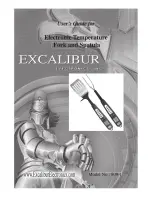 Excalibur Electronic Temperature Fork and Spatula 809-1 User Manual preview