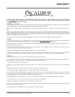 Preview for 43 page of Excalibur Excalibur P90-LP Owners & Installation Manual