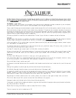 Предварительный просмотр 43 страницы Excalibur Excalibur P95-LP2 Owners & Installation Manual