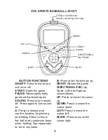 Preview for 4 page of Excalibur Fox Sports Football FX202 Operating Manual