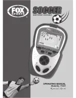 Excalibur Fox Sports Soccer FX201 Operating Manual preview