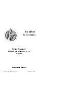 Excalibur Mini Cooper 9366 Instruction Manual preview