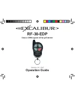 Excalibur RF-30-EDP Operation Manual предпросмотр