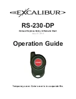 Excalibur RS-230-DP Operation Manual предпросмотр