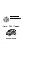 Предварительный просмотр 1 страницы Excalibur SMART CITY COUPE 9390 Operating Manual