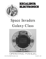 Excalibur Space Invaders Galaxy Class 409 Operating Manual preview