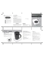 Excalibur USB Beverage Warmer/Cooler 601 Operation Manual preview