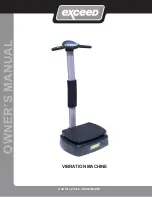 Exceed Vibration Machine Owner'S Manual предпросмотр