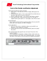 Preview for 3 page of Excel Technology EXO104SV1 Operating Manual