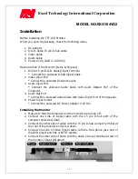 Preview for 2 page of Excel Technology EXO104VG2 Operating Manual