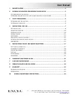Preview for 4 page of Excel Galaxy Plus User Manual