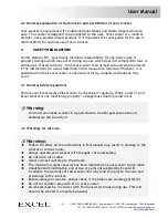 Preview for 7 page of Excel Galaxy Plus User Manual