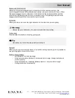 Preview for 10 page of Excel Galaxy Plus User Manual