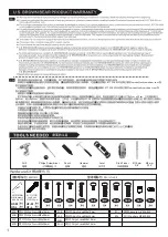 Предварительный просмотр 2 страницы Excel U.S. BROWN BEAR HF Series Instruction Manual