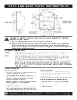 Предварительный просмотр 3 страницы Excel XL-BW Installation And Owner'S Manual