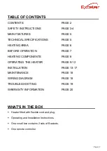 Preview for 2 page of Excelair EOHA24R Instruction Manual