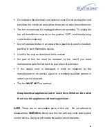 Preview for 5 page of Excelair ETF 45RI Instruction Manual