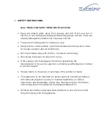 Preview for 3 page of Excelair ETF 901 Instruction Manual