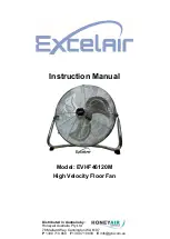 Excelair EVHF46120M Instruction Manual предпросмотр