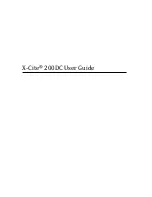 Preview for 1 page of Excelitas Technologies X-Cite 200DC User Manual