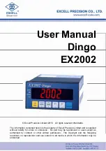 Предварительный просмотр 1 страницы Excell Dingo EX2002 User Manual