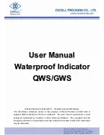 Preview for 1 page of Excell GWS User Manual