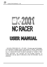 Excell NC RACER EX-2001 User Manual предпросмотр