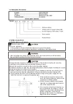 Preview for 4 page of Excellent HLPA07D543B Operation Manual