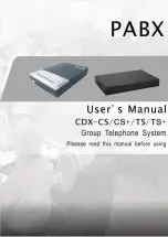 Preview for 1 page of Excelltel CDX-CS User Manual