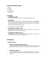 Preview for 2 page of Excelltel PA105 User Manual