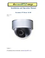 Предварительный просмотр 1 страницы excelPTZ PTZ200 Installation And Operation Manual