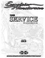 Excelsior-HENDERSON HCX 1999 Service Handbook предпросмотр