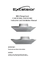 Preview for 1 page of Excelsior CXW B1208 Instruction And Installation Manual